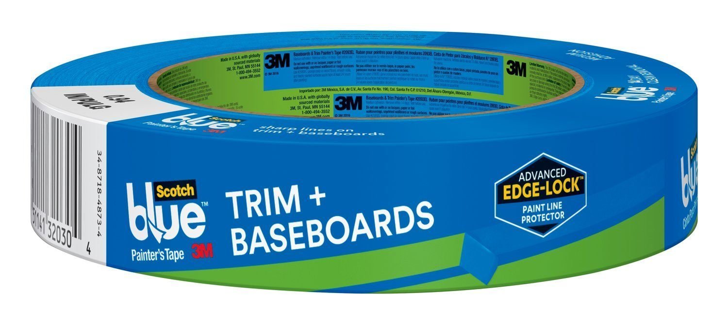 ScotchBlue TRIM + BASEBOARDS Painter's Tape, 1.88-Inch x 60-Yard, 1 Roll