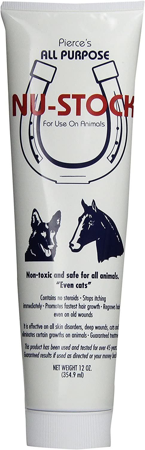 Nu-Stock Ointment Mange Rinworm Cuts Dogs & Horses 12-ounce for sale