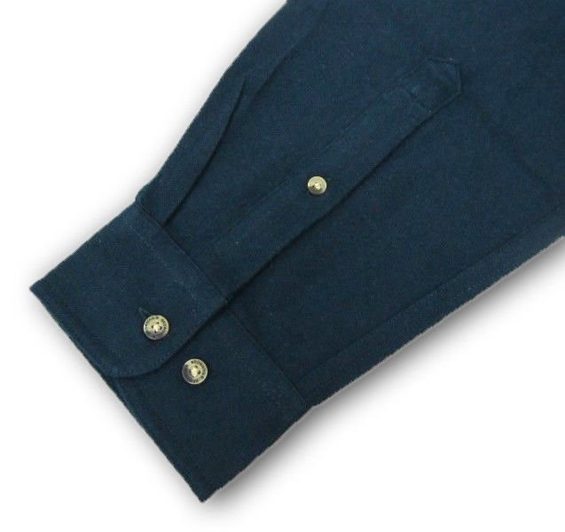 Mens NWT Browning Dillon Shirt Button Down Heavyweight Navy Blue Size L