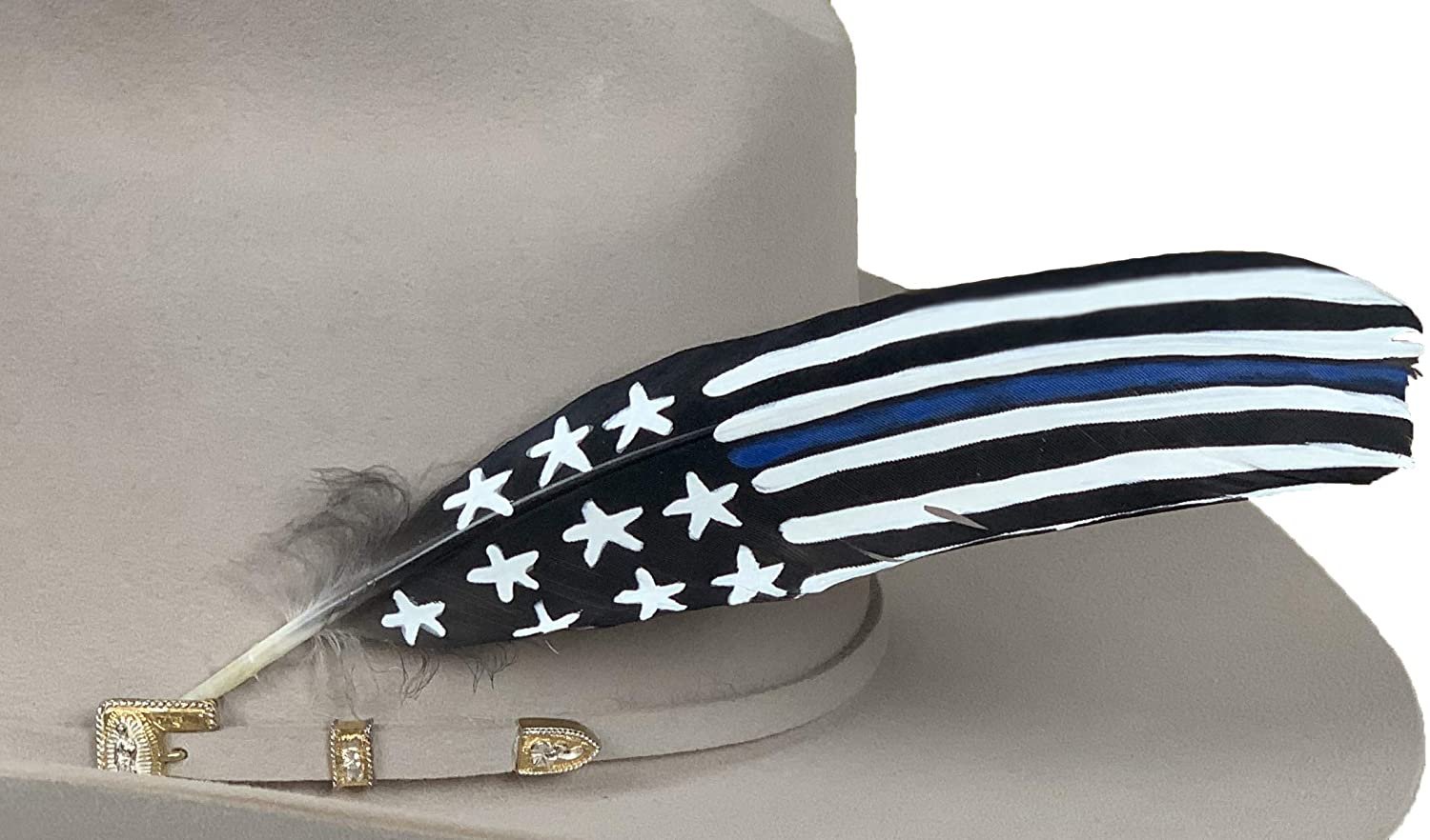 thin blue line cowboy hat