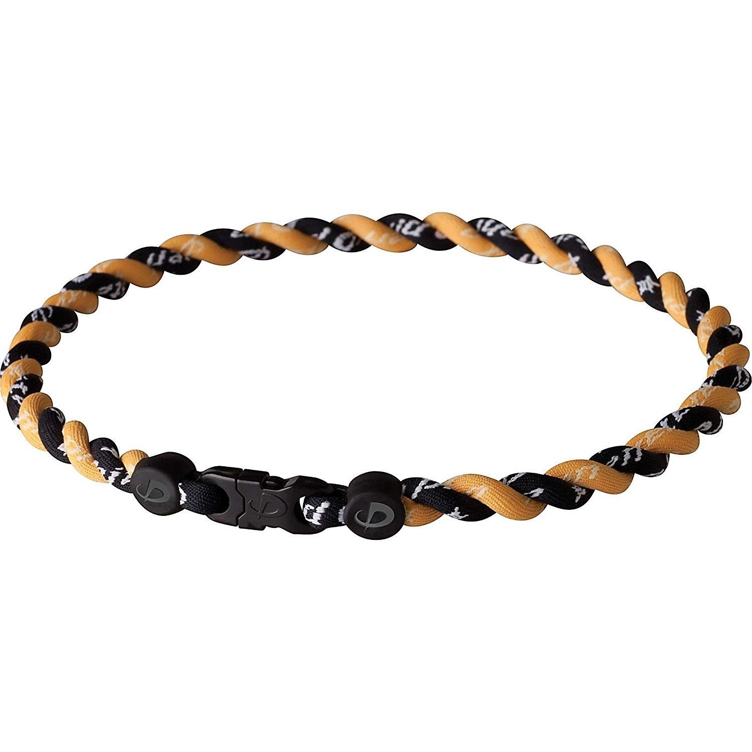 Phiten Tornado Titanium Necklace 22" Black and Gold NWT eBay