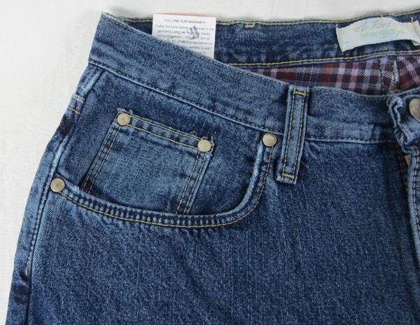 Womens As Real As Wrangler Flannel Lined Jeans Relaxed Fit WRW85NW Size ...