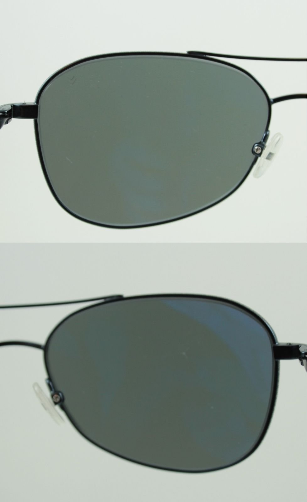 John Varvatos CAT3 Aviator Sunglasses V786 Gunmetal Black Navy Frame ...