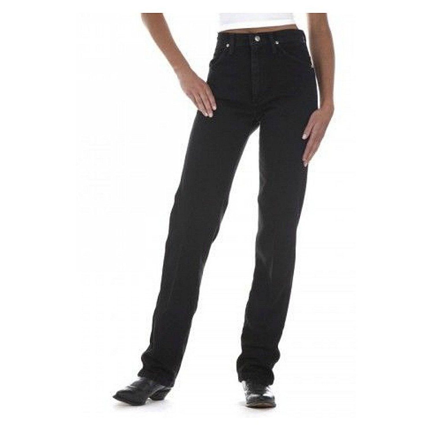 womens black wrangler jeans