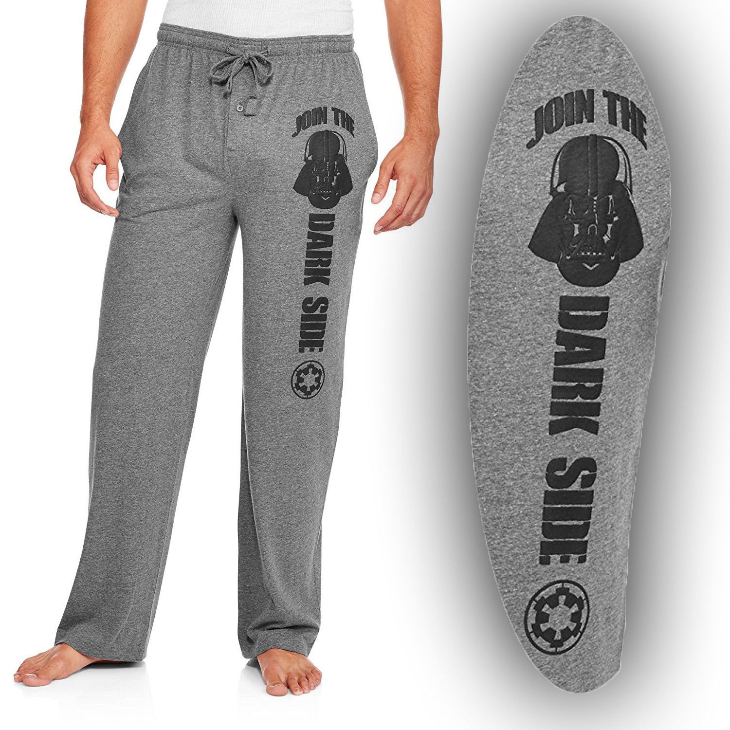 Mens Womens NEW Star Wars Darth Vader Raised Print Pajama Lounge Pants