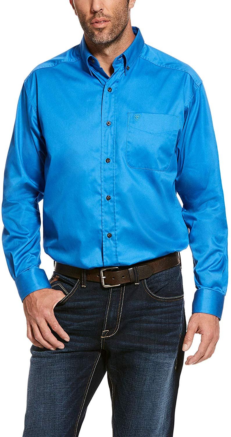Solid Twill Shirt Campanula Blue 