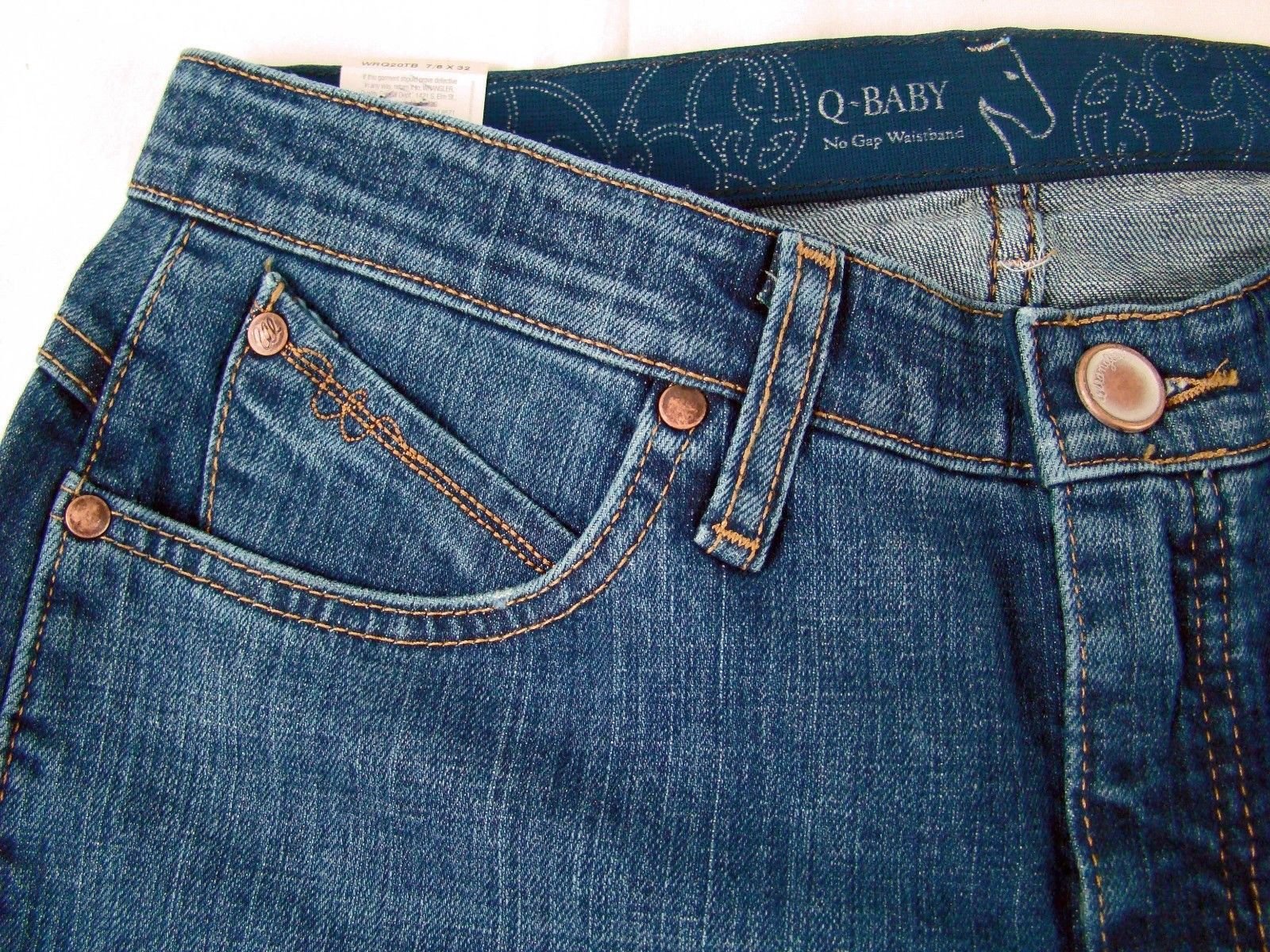 Womens Wrangler Q-Baby Mid Rise Boot Cut Tuff Buck Jeans WRQ20TB Choose