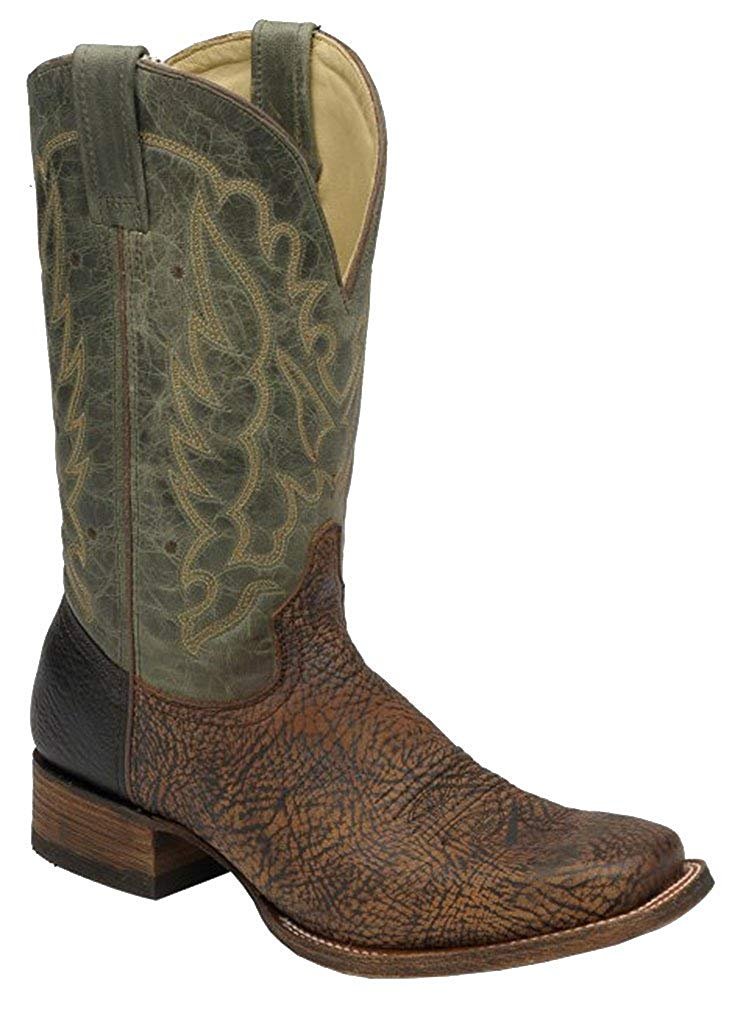 Pre-owned Corral Boots Corral Men's Shoulder Square Toe Cowboy Boots ...