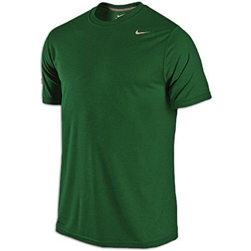 New Nike Men's Dri-Fit Cotton Tee Short Sleeve Crew Neck T-Shirt Green ...