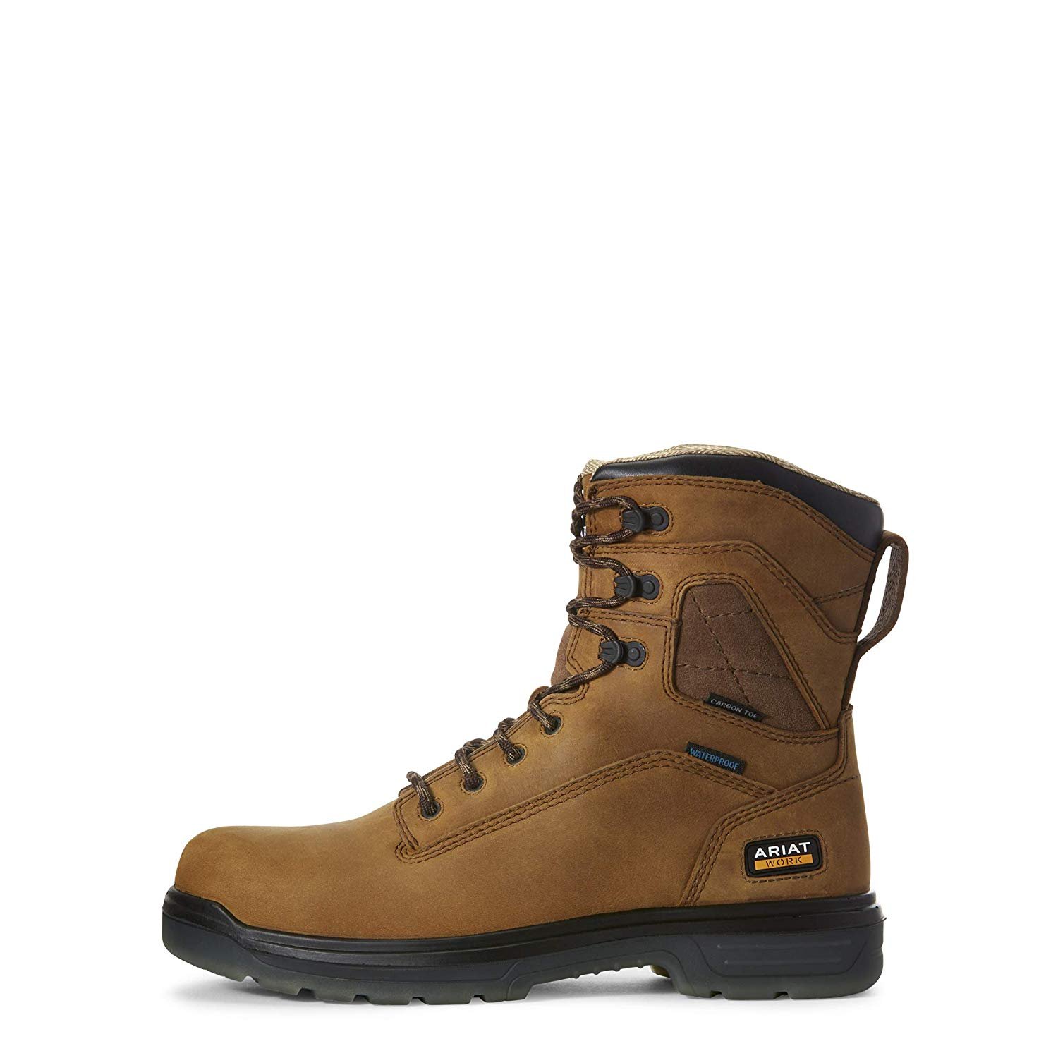 Ariat Men's Turbo 8" H2O Carbon Toe Construction Boot, Aged Bark | eBay
