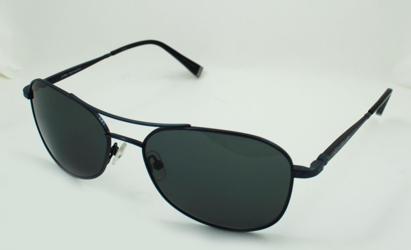 John Varvatos CAT3 Aviator Sunglasses V786 Gunmetal Black Navy