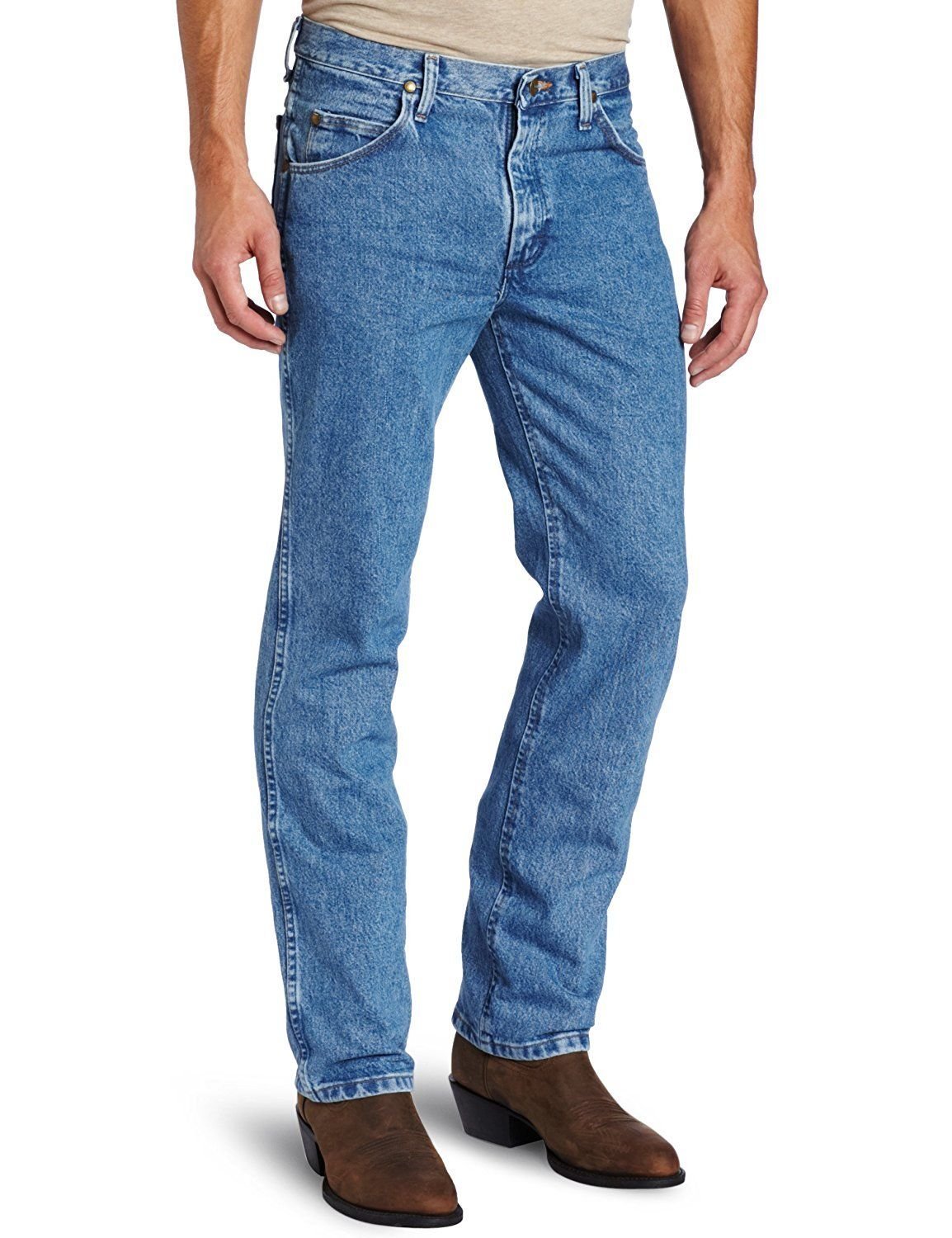 Men's Wrangler Cowboy Cut Slim Fit Performance Jeans Boot Cut 36MWZSW ...