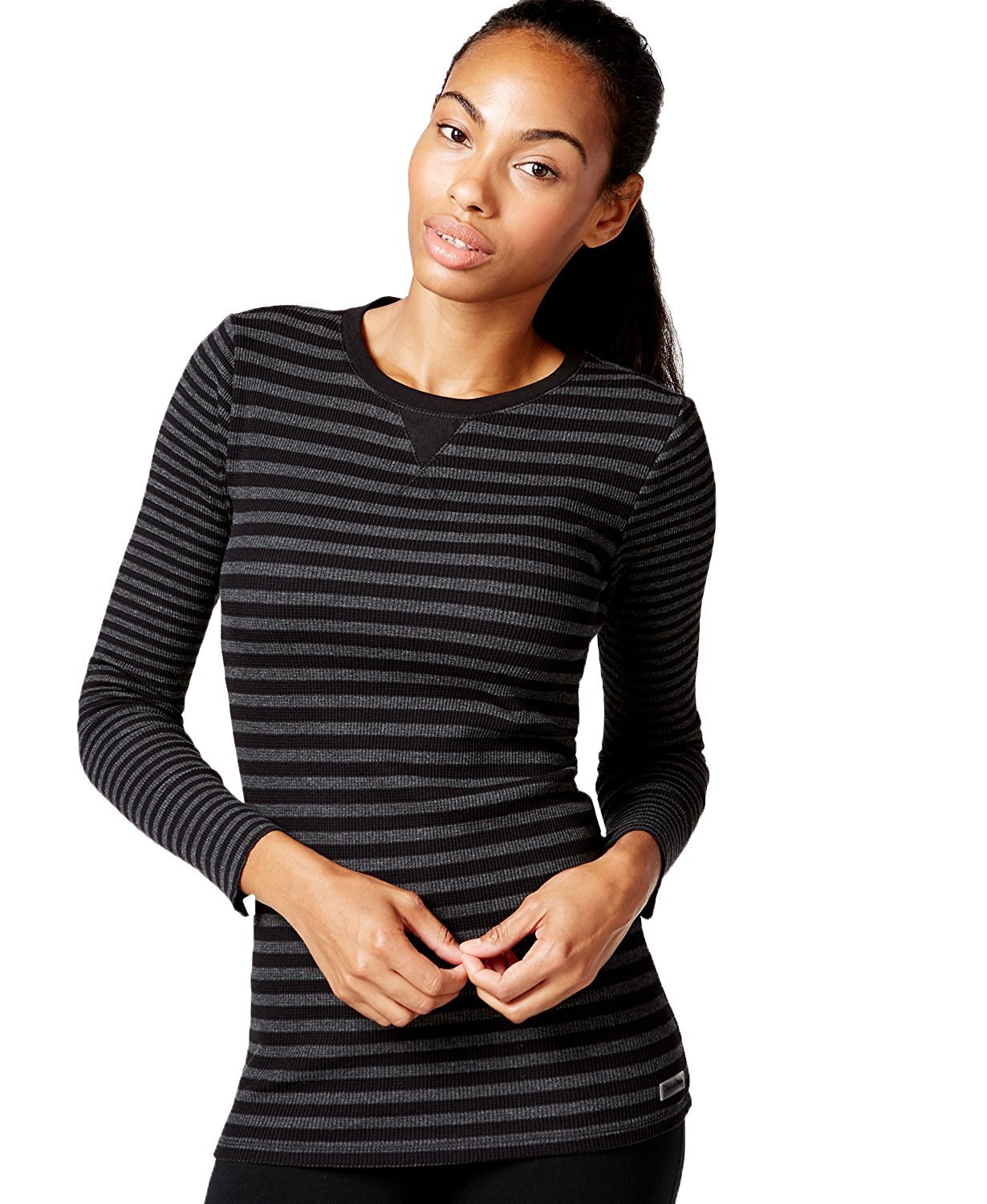 calvin klein performance striped top