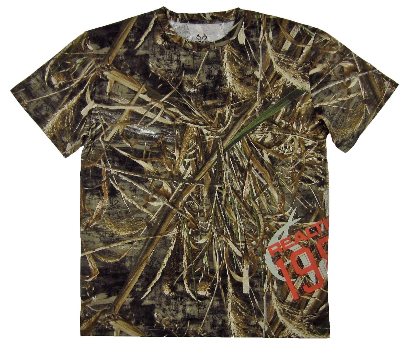 NWT Realtree Men's 1986 Side Wrap Tee Max-5 Camo Camouflage T-Shirt ...