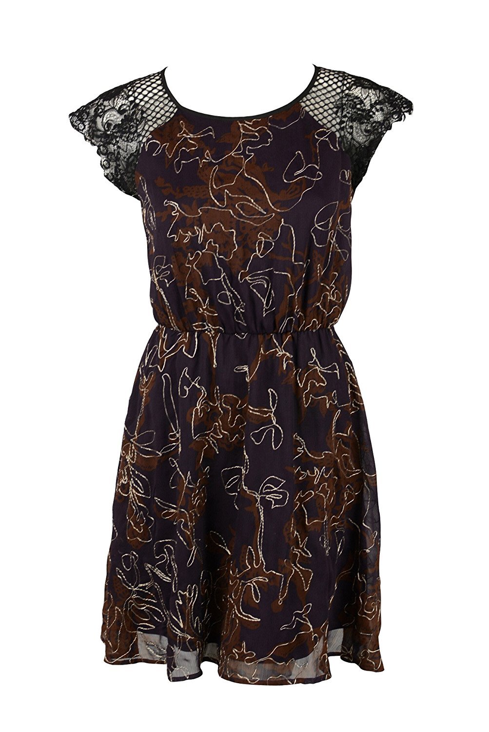 purple and gold dress casual Celestial Wrap Dress - Purple / Gold