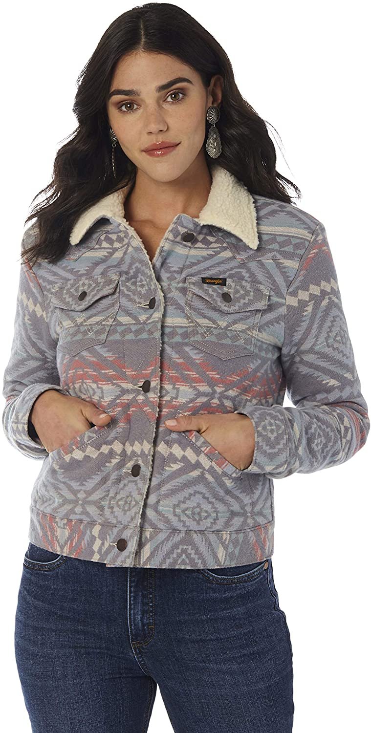 wrangler womens sherpa lined jacket
