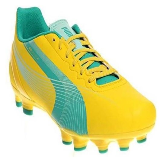 NEW Puma Womens Evo Speed 4.2 FG Soccer Cleats Yellow and Green Size US 9.510 | eBay