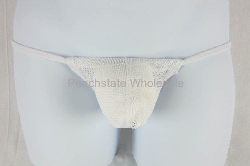 Mens NWT Cocksox Underwear Pouch Mesh Slingshot Thong CX14ME White Size M L...
