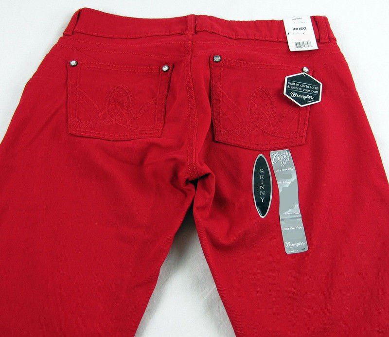 wrangler red jeans