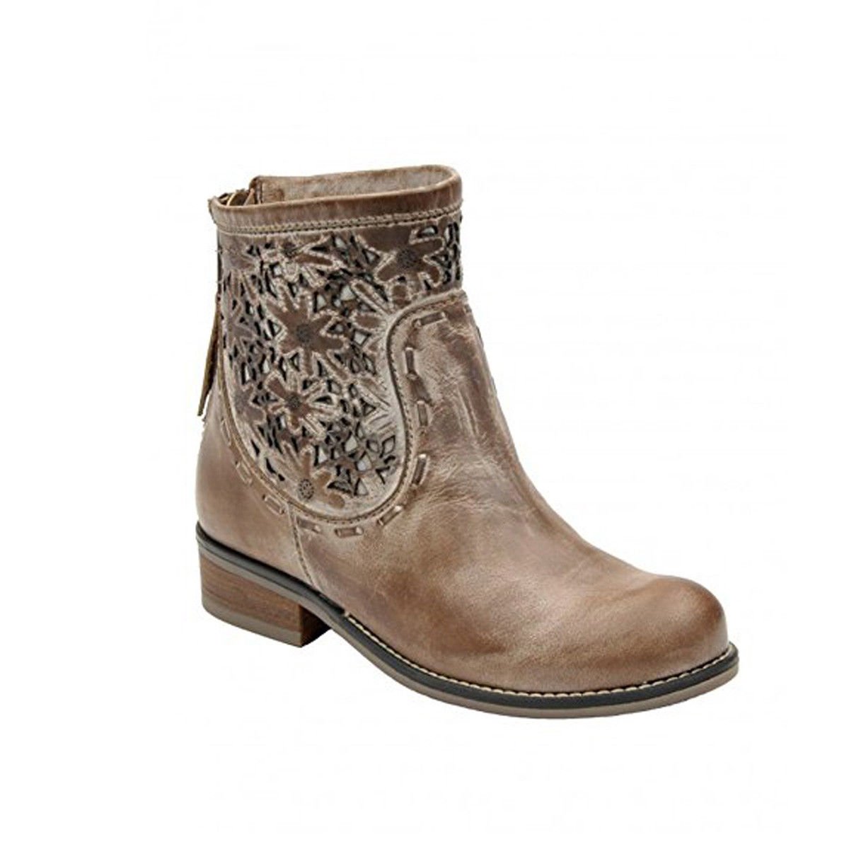 taupe short boots