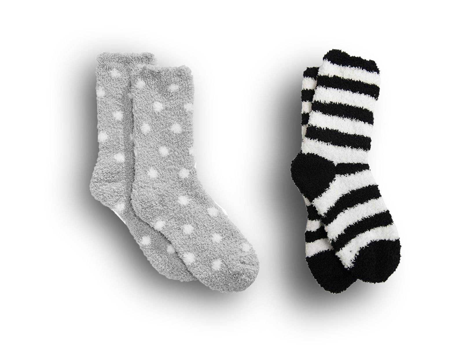 Charter Club Women/'s Super Soft Fluffy Socks 2 Pairs 2 Designs NWT