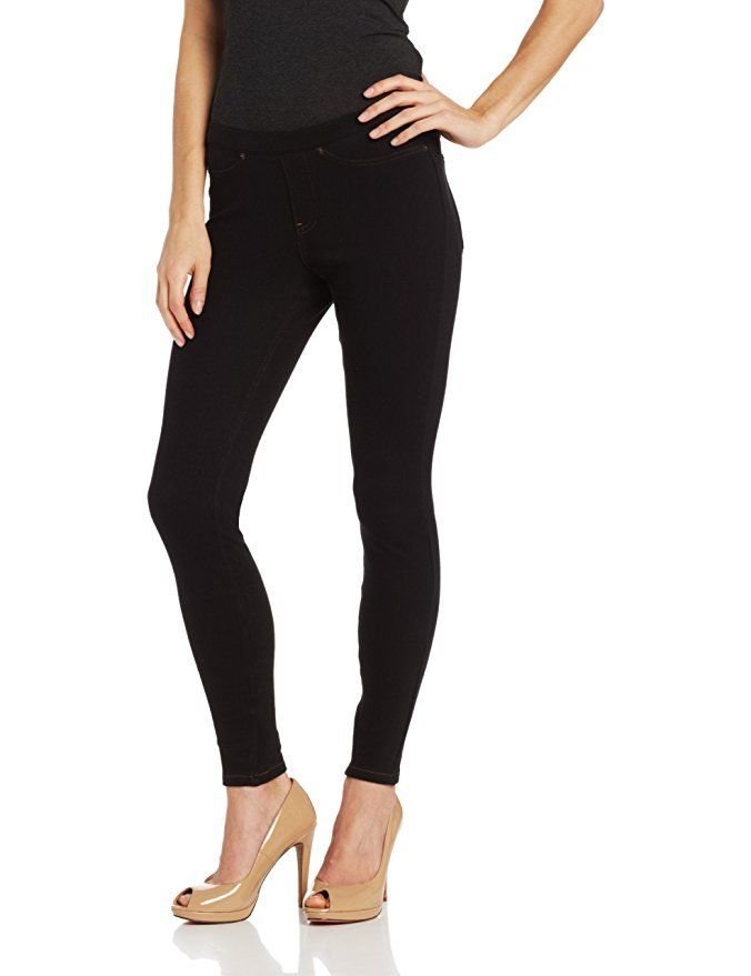 hue black jeggings