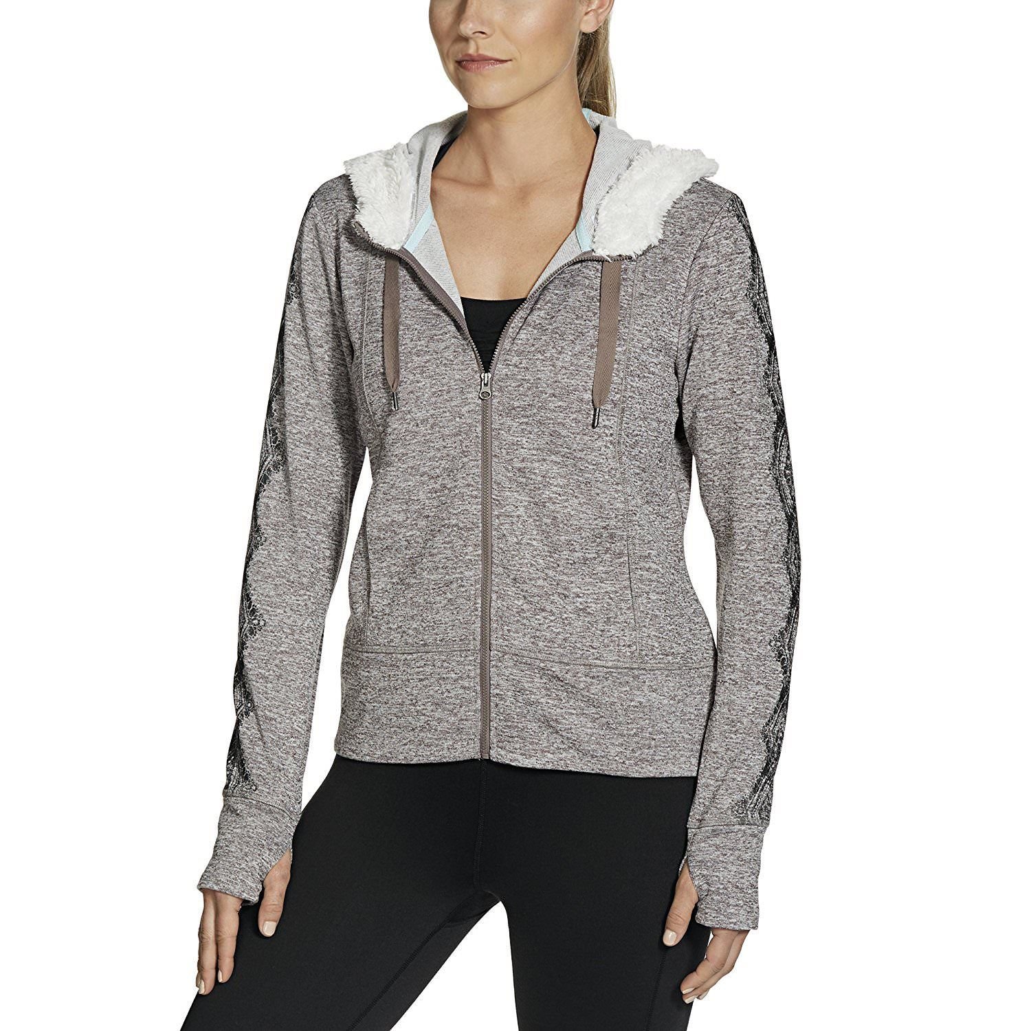 Gaiam Apparel Womens Aurora Fleece Jacket Steel Gray Size Small NWT
