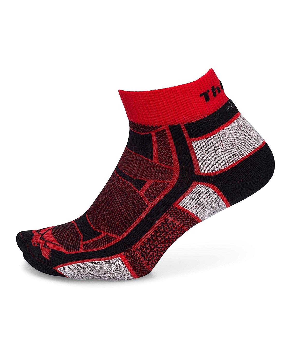 Thorlos Unisex Adult OAQU Outdoor Athlete Thin Padded Ankle Sock 6 ...
