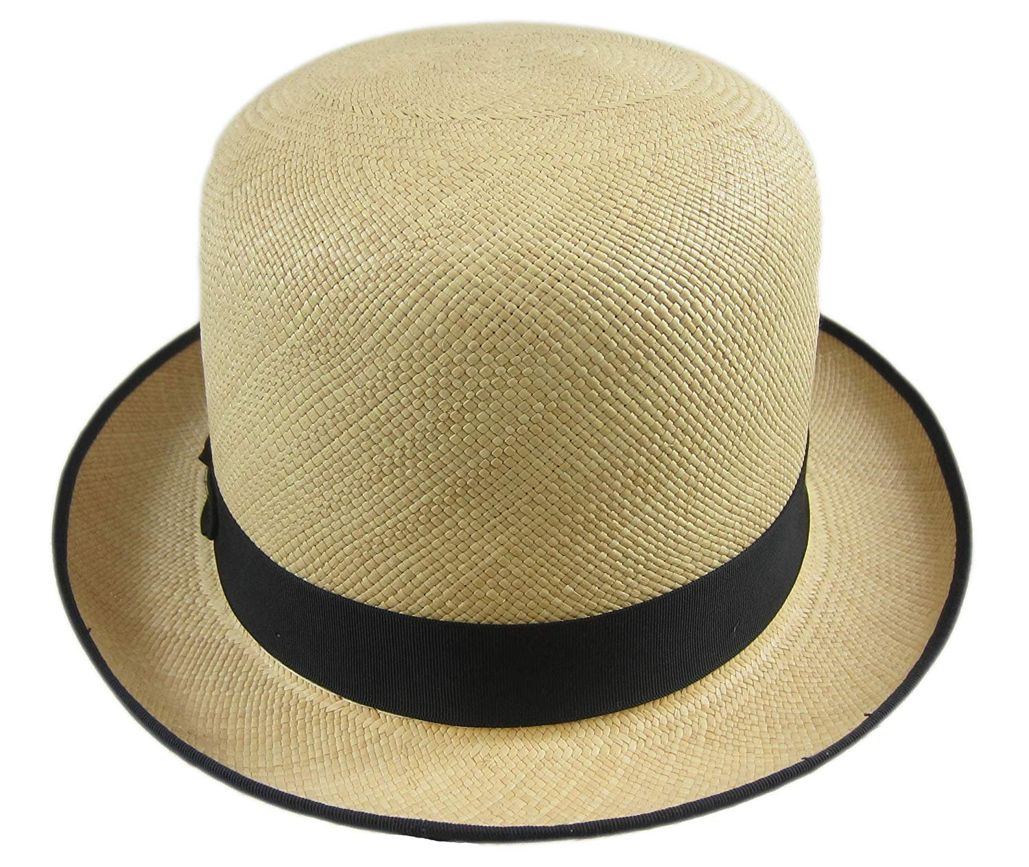 Stetson Bombay Bowler Natural Straw Hat Fedora Size Medium R Oval | EBay