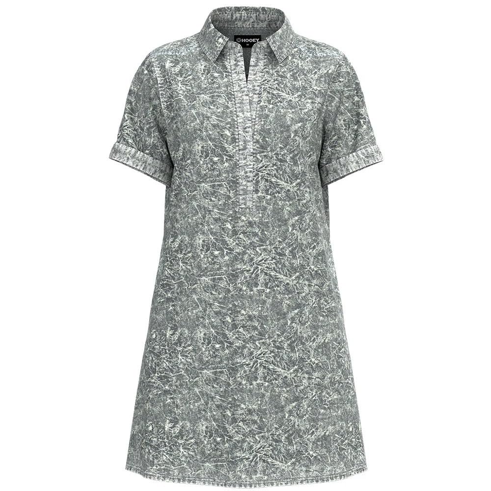HOOey Women's Denali Chambray Dress Western Denim Button Front Dress
