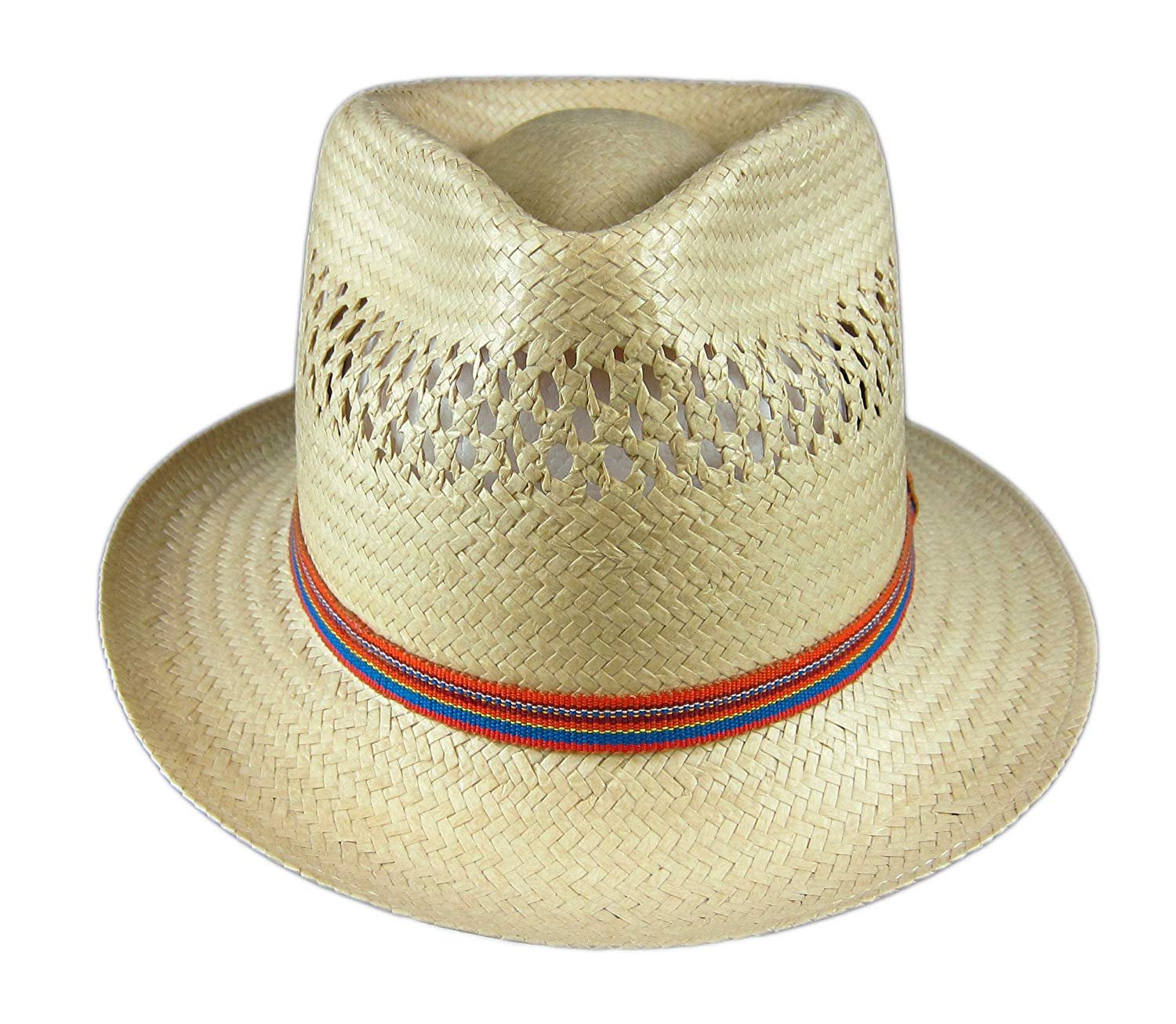 Stetson Upper Deck Straw Hat Fedora Size Medium 719280510672 | eBay