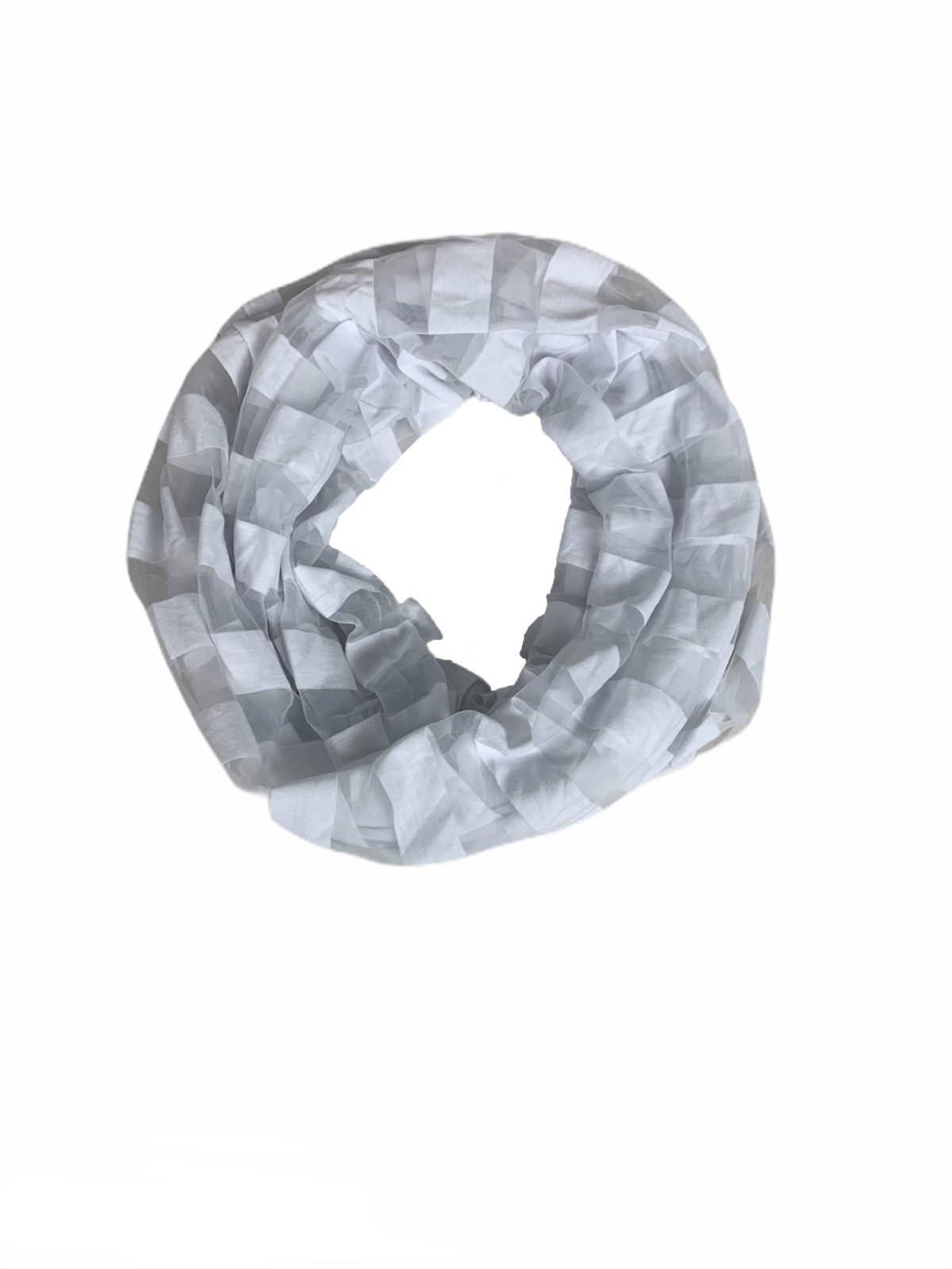 Cejon Jersey Satin Stripe Infinity Loop Scarf, One Size - Picture 3 of 4