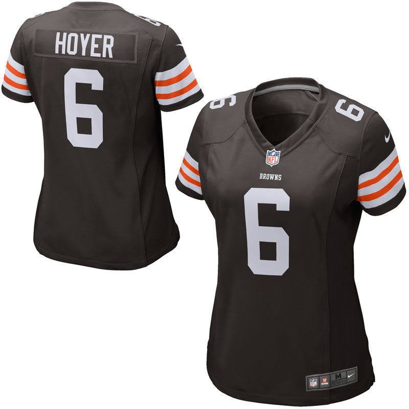Women&#39;s Cleveland Browns Historic Logo Brian Hoyer #6 Nike NFL Game Jersey NWT | eBay