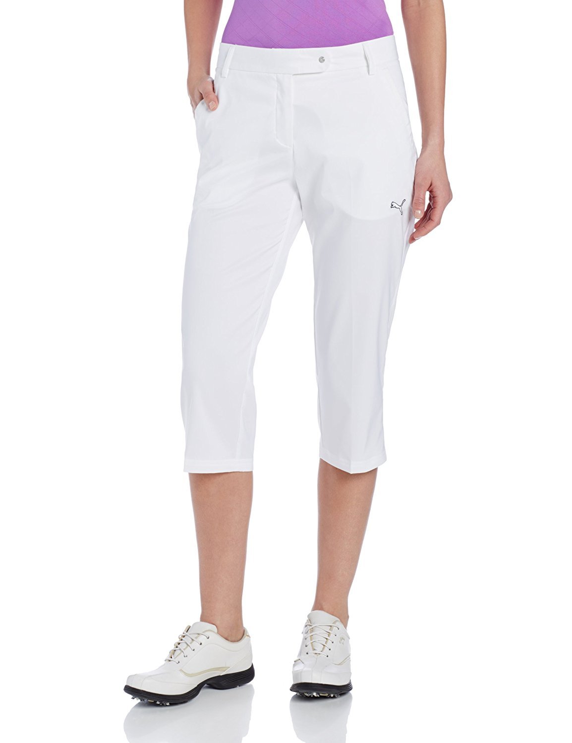 PUMA Golf NA Women's Solid Tech Capri Pant White | eBay