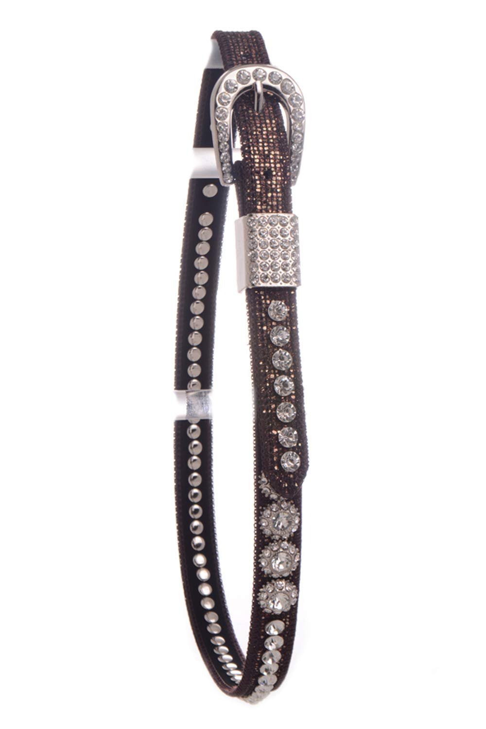 Nomad Creek Bling Rhinestone Studded Leather Kids Belt - Picture 6 of 8