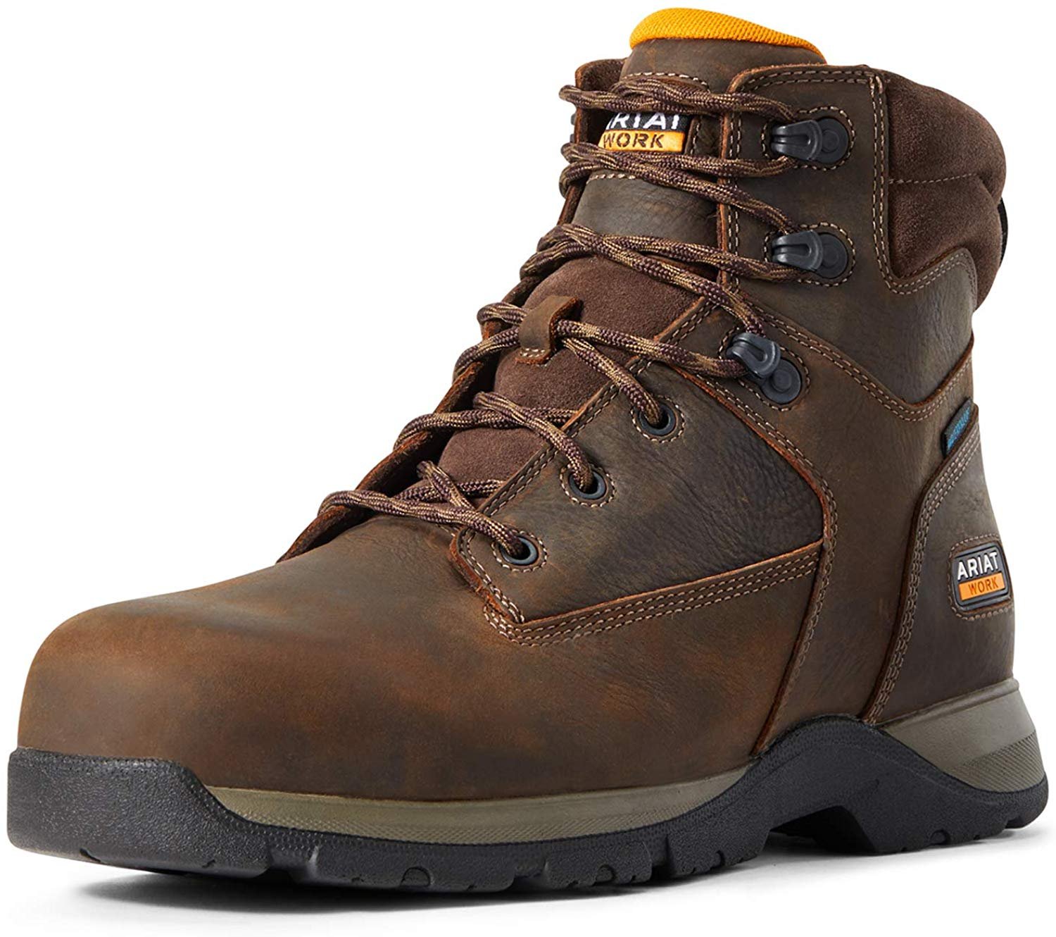 ariat steel toe lace up work boots