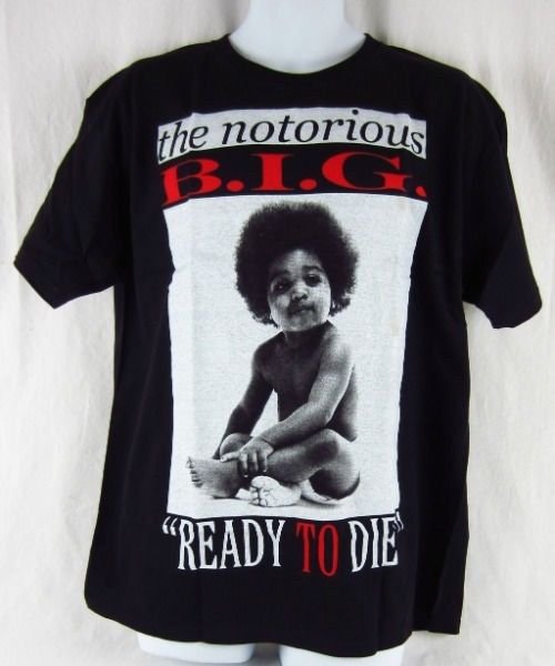 Mens New Biggie Smalls Notorious BIG Rapper Ready To Die Black T-Shirt Size S-XL | eBay