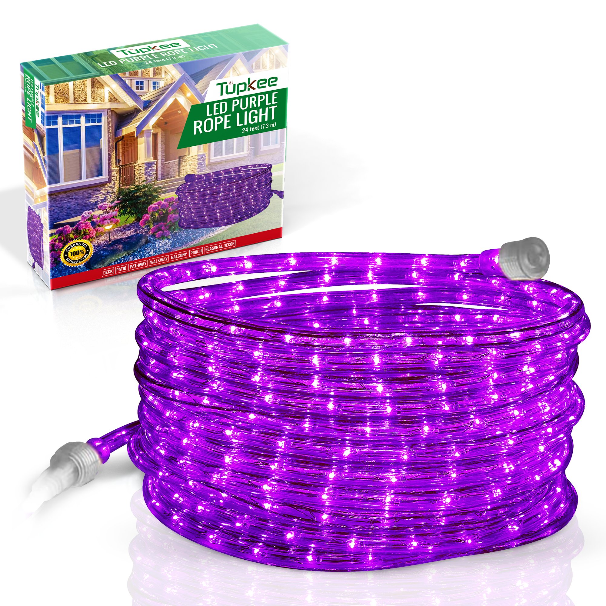 Tupkee LED Rope Light - 24 Feet, for Indoor and Outdoor Decorative Tube Lights - Picture 12 of 14