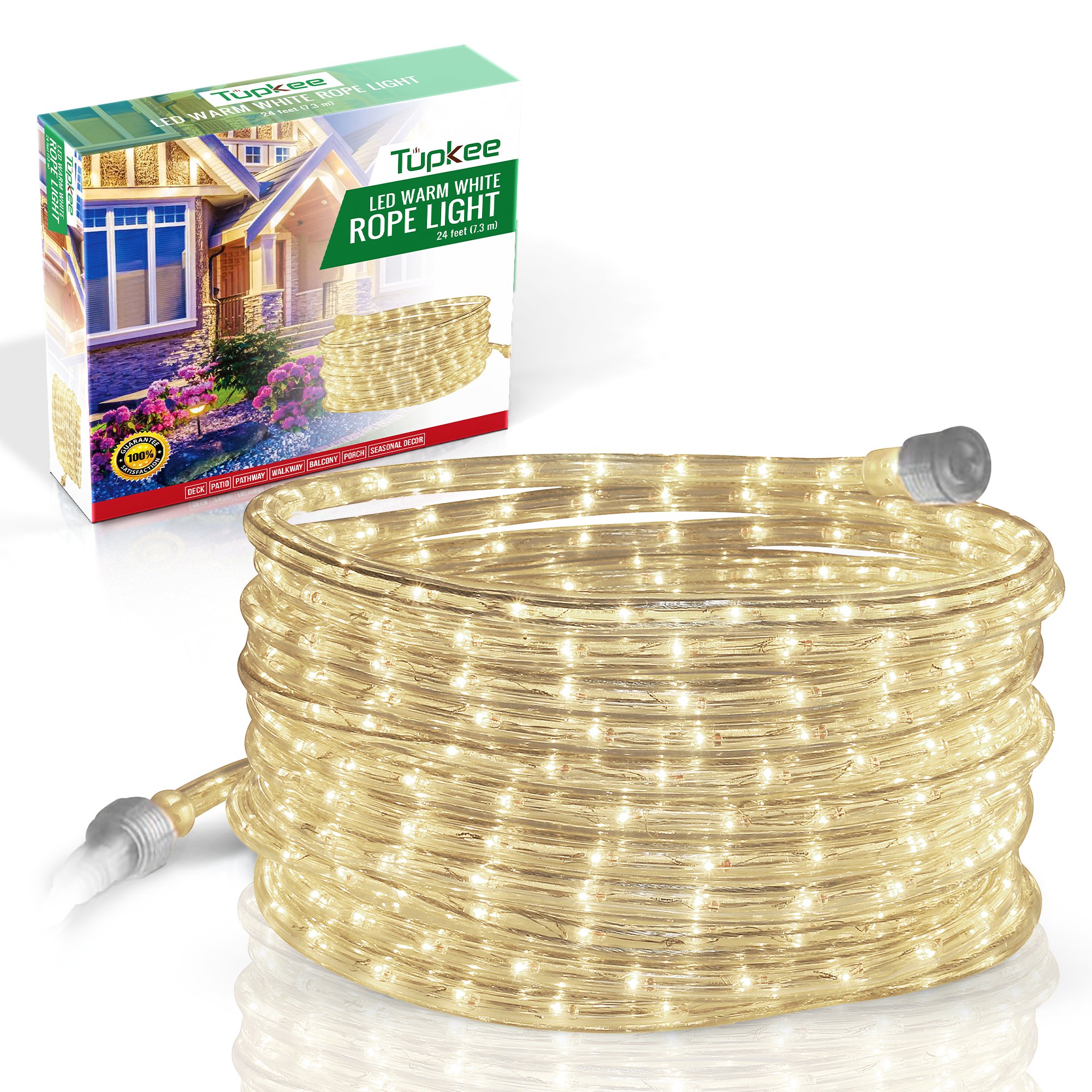 Tupkee LED Rope Light - 24 Feet, for Indoor and Outdoor Decorative Tube Lights - Picture 14 of 14