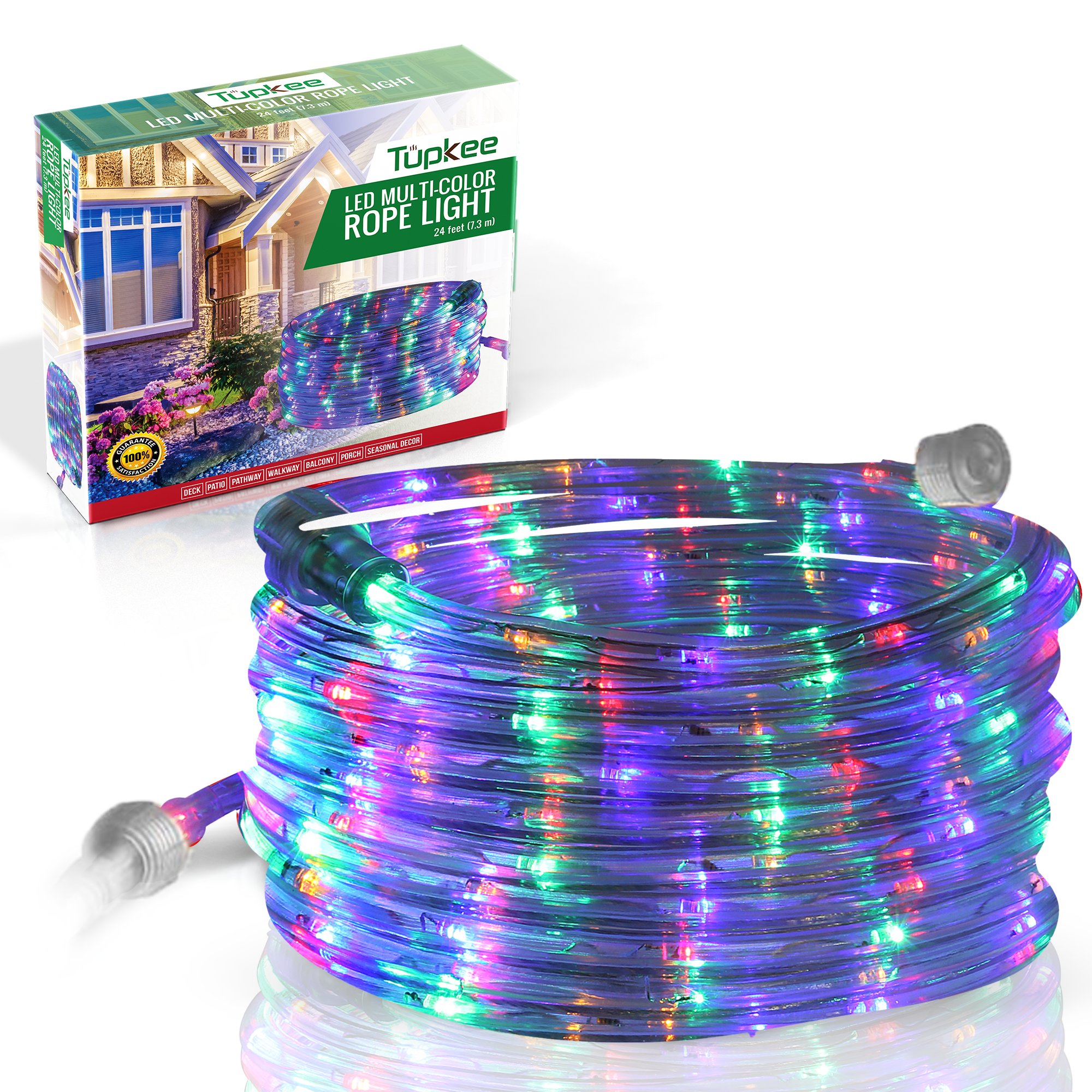 Tupkee LED Rope Light - 24 Feet, for Indoor and Outdoor Decorative Tube Lights - Picture 10 of 14