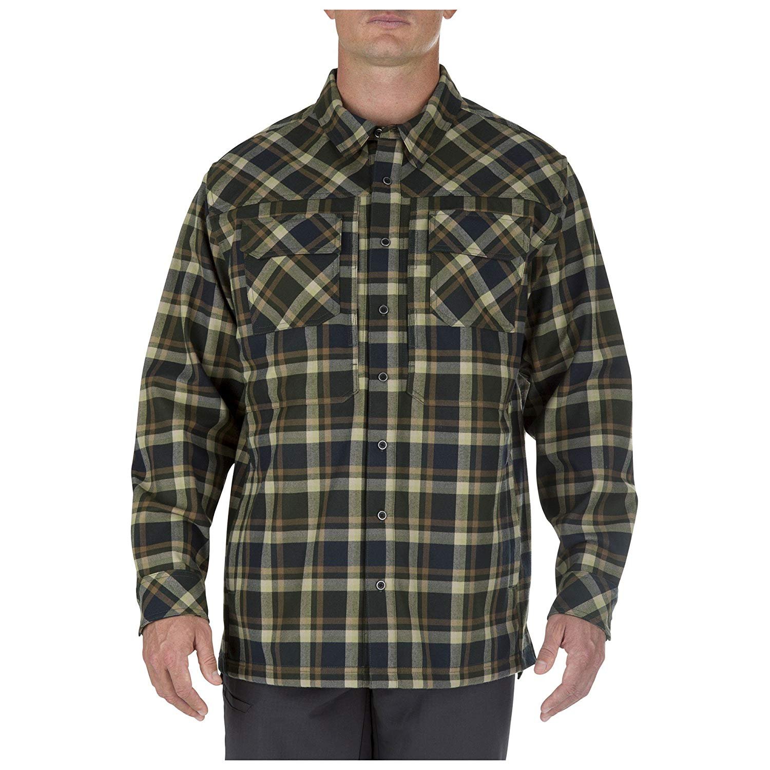 5.11 Tactical Men's Firecracker Flannel Jacket, Shrink Resistant, Style ...