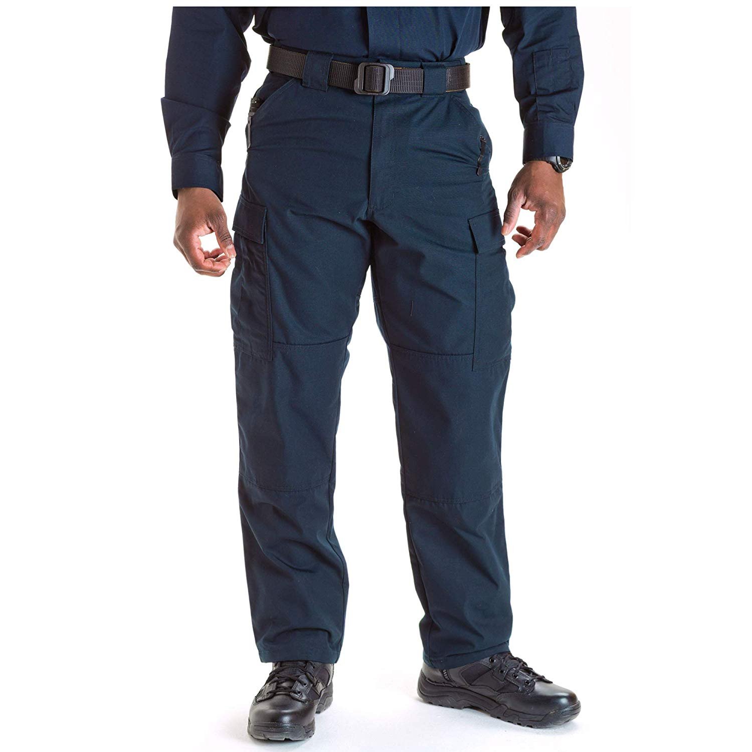Men's Skinny Jean Cut Pants in Navy, Slim Fit Mens Jean Cut Pants