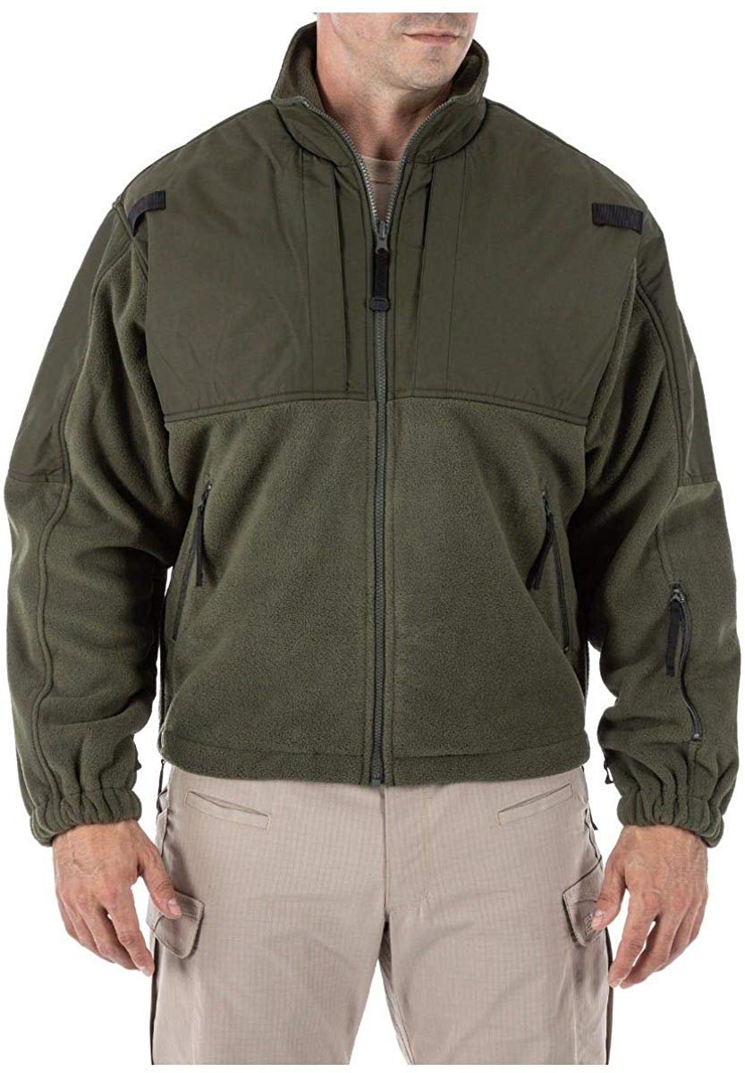 5.11 Tactical Men's Fleece Jacket, YKK Zippers, Wind-Resistant, Style ...