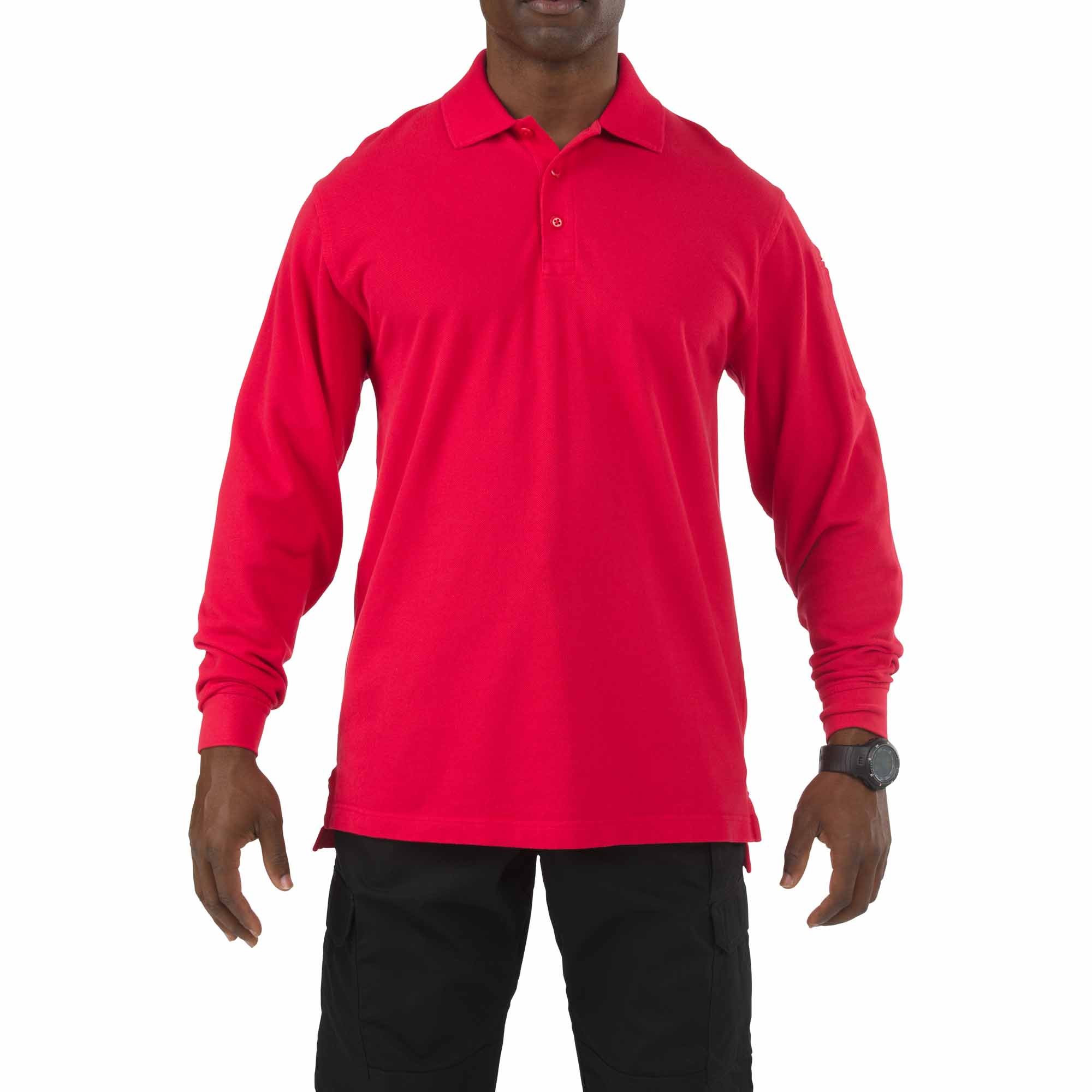 5.11 Tactical Men's Professional Long Sleeve Polo, 100% Cotton, Style 42056 - Picture 30 of 32