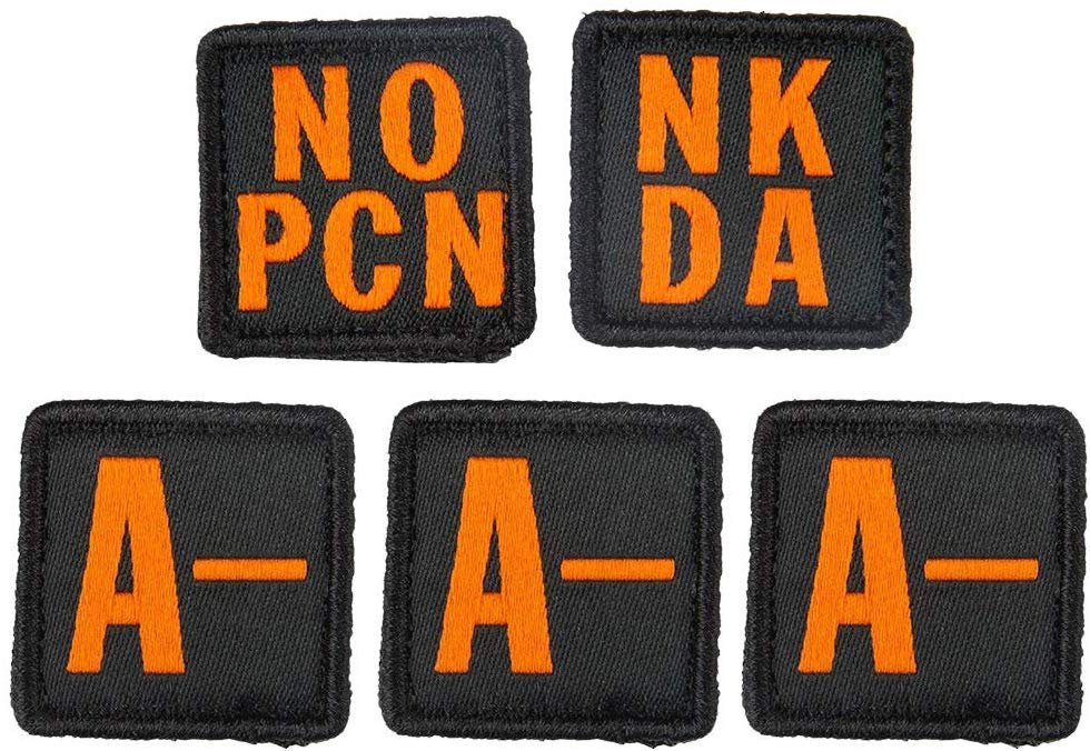 5.11 Tactical Blood Type Patch Kit Style 81322AN/81322AP/81322BP/81322ON/81322OP - Bild 6 von 10
