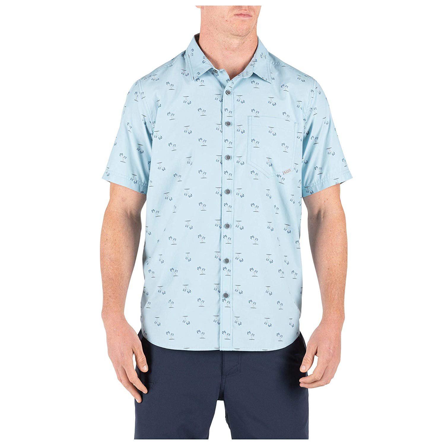 mens poly cotton short sleeve shirts