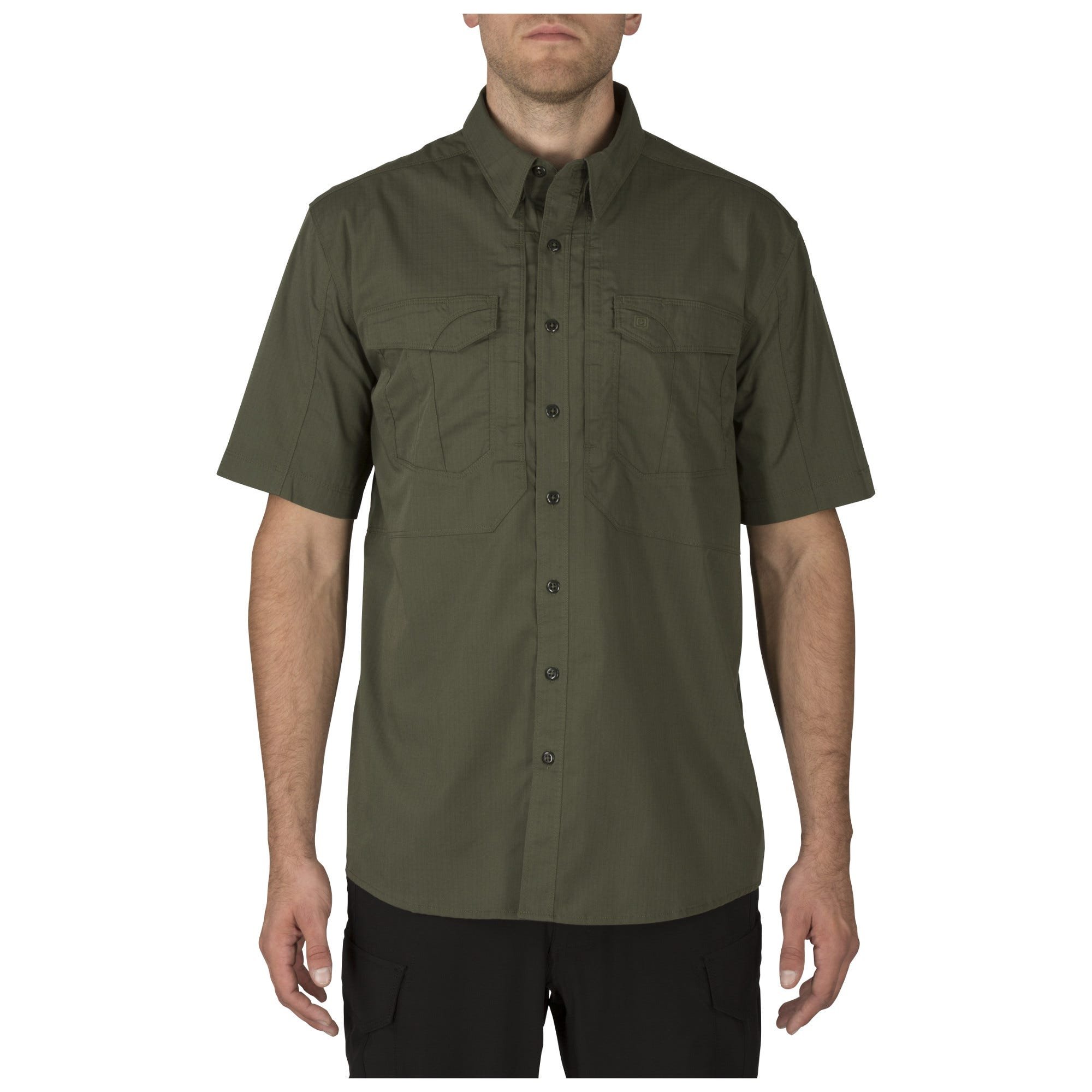 5.11 Tactical Mens Button Down Short Sleeve Shirt Pocket Stryke, Style 71354ABR - Picture 7 of 8