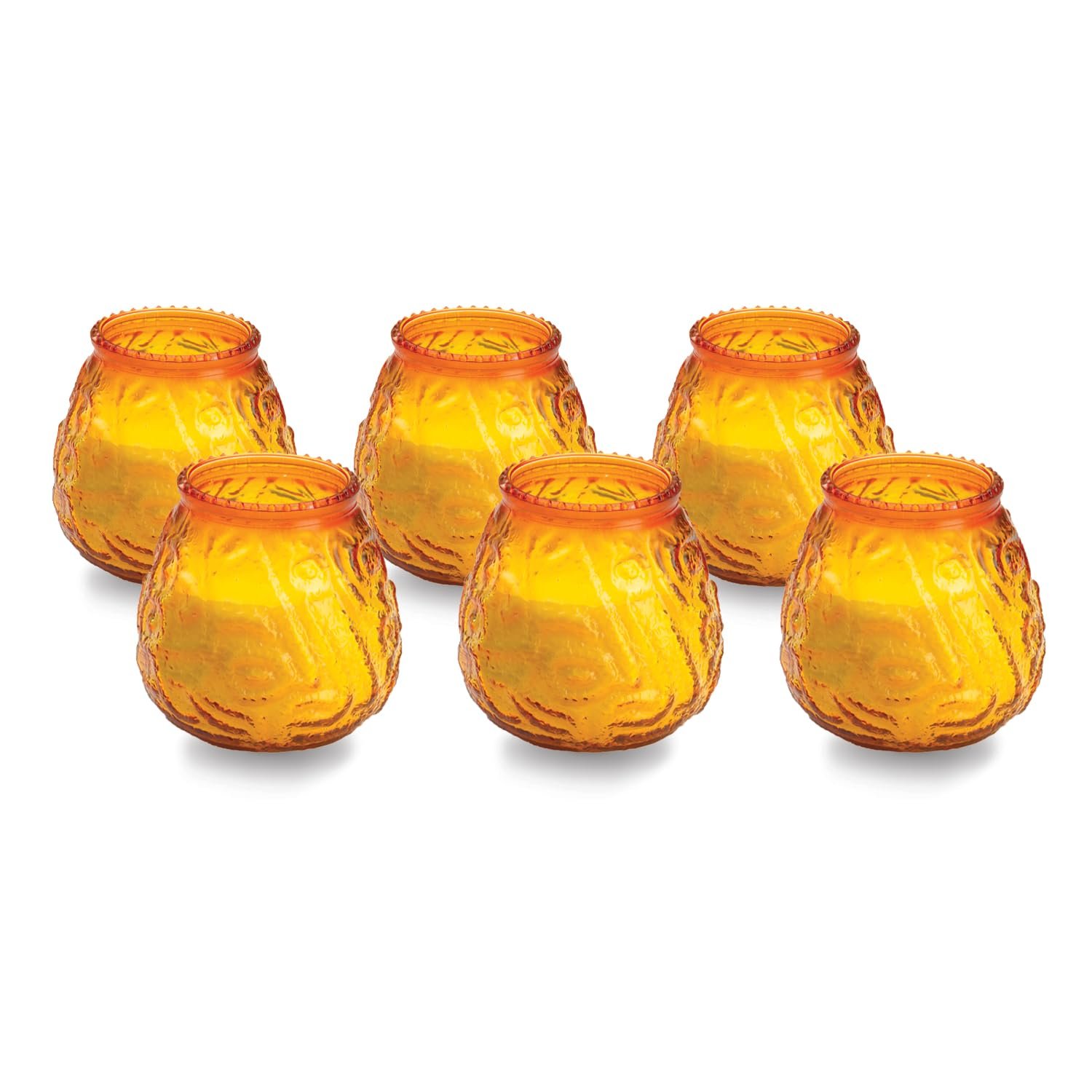 Sterno Euro-Venezian Wax Candle Pack - 6 Candele con Portabicchieri, Brucia 45hr - Foto 3 di 7
