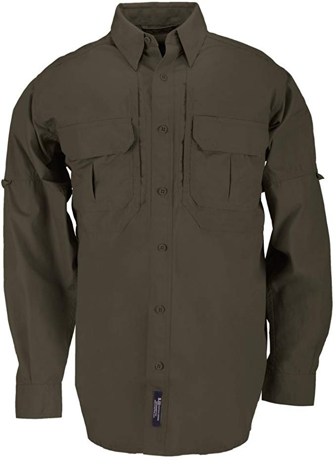 5.11 Tactical Men's Long Sleeve Shirt, Moisture Drying, Low Profile, Style 72157 - Picture 21 of 21