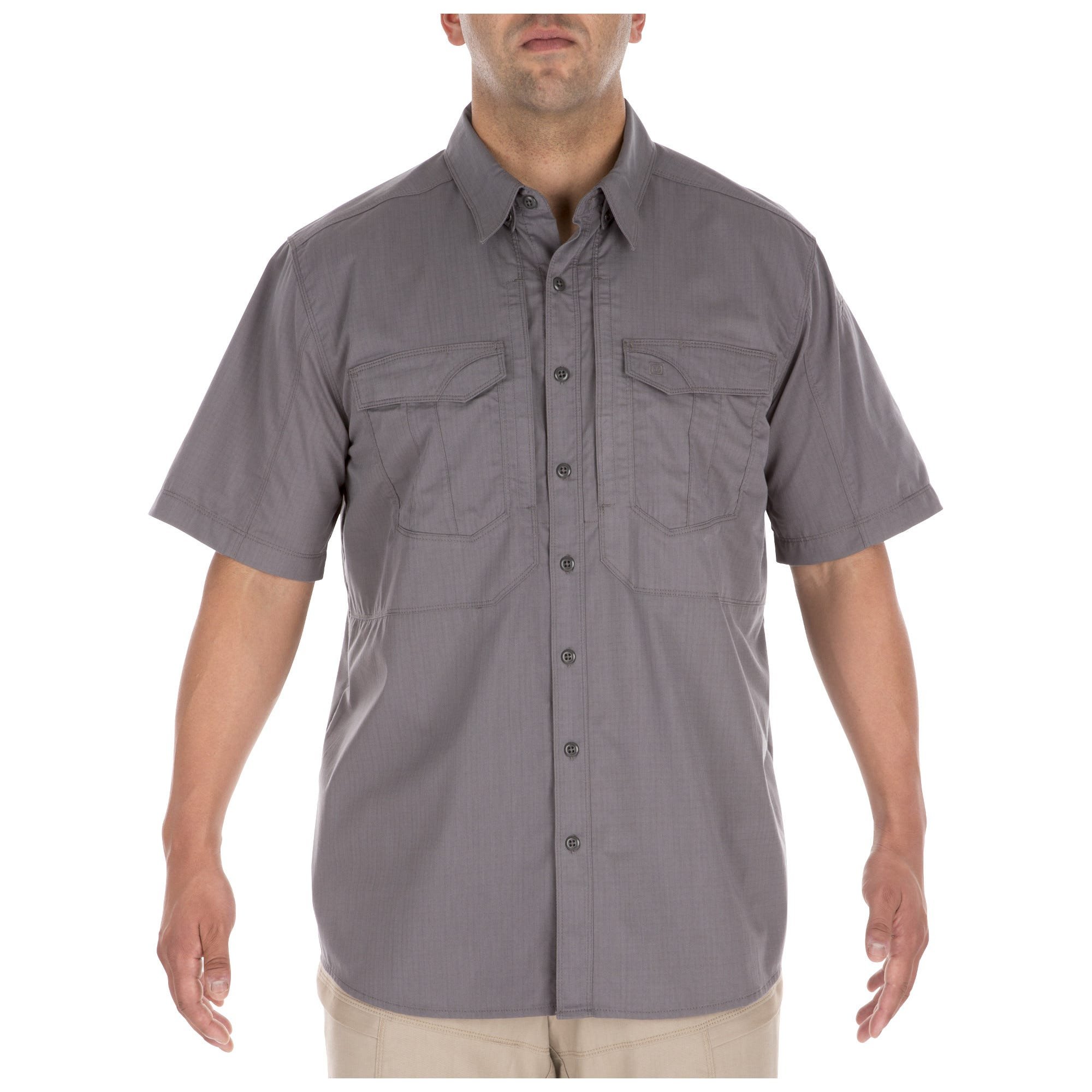 5.11 Tactical Mens Button Down Short Sleeve Shirt Pocket Stryke, Style 71354ABR - Picture 6 of 8